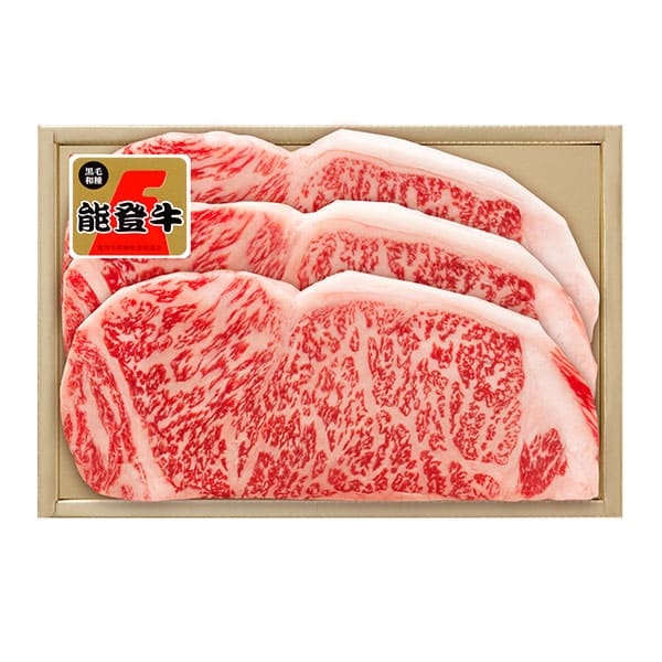 《能登応援》肉の匠いとう能登牛サーロインステーキ用(3枚計480g)【冷蔵】