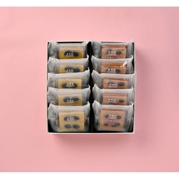 《能登応援》「まめや金澤萬久」わらび餅のバウム10個入(黒豆＆桜)【おまとめ便対象】