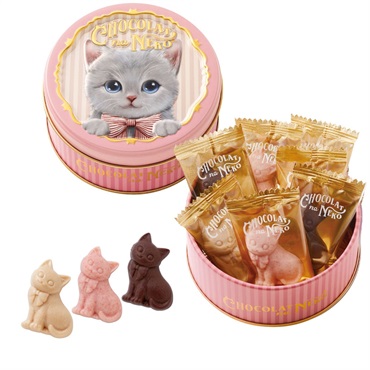 「ショコラな猫 byモロゾフ」ショコラな猫ミニ缶 おっとりルーシー※お届け日のご指定がない場合は【2/4～14のいずれか】にお届けいたします。
