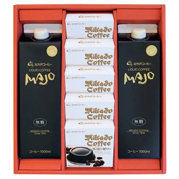 ｢ミカド珈琲｣コーヒーゼリーとリキッドコーヒーのギフト