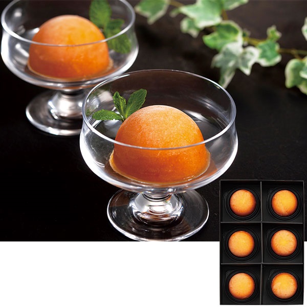 《能登応援》｢菜夢来 ーOTONー｣柿シャーベット「KOHAKU」【冷凍】