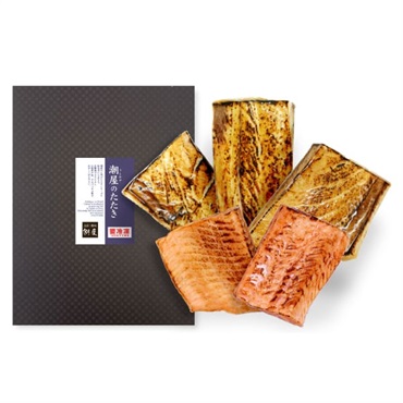 《能登応援》〈石川〉｢逸味潮屋｣鰤とサーモンのたたき詰合せ【冷凍】