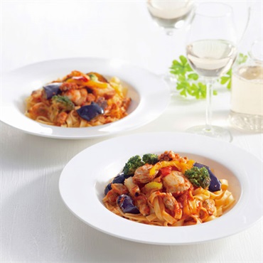 〈山形〉｢アル・ケッチァーノ｣海の幸トマトパスタセット【冷凍】※沖縄・離島にはお届け出来ません。