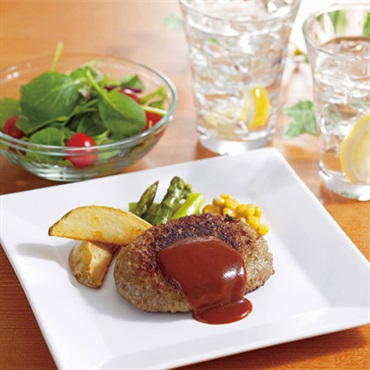 〈東京〉｢日本橋日山｣日山の合挽きハンバーグセット（8個入）【冷蔵】※沖縄・離島にはお届け出来ません。