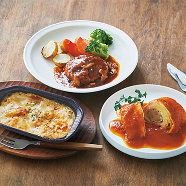 〈兵庫〉｢RFFF（ルフフフ）｣海老グラタン&ハンバーグ・ロールキャベツセット【冷凍】