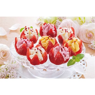 博多あまおう 花いちごのアイス(計10個)【冷凍】