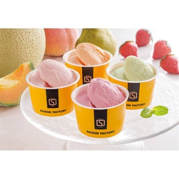 ｢セゾンファクトリー｣日本の名産フルーツアイス(計12個)【冷凍】