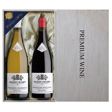 ｢フランス｣メゾン・シャンピー ブルゴーニュ 赤白ワインギフトセット