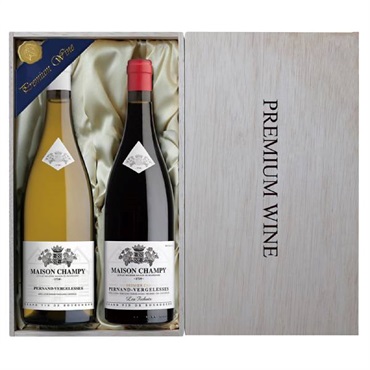 ｢フランス｣メゾン・シャンピー ブルゴーニュ 赤白ワインギフトセット