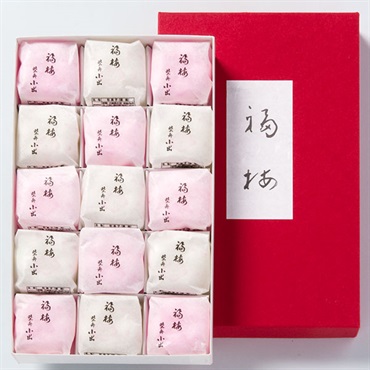 ｢柴舟小出｣福梅(15個)【おまとめ便対象】※2026/1/5(月)が最終発送の予定となります。