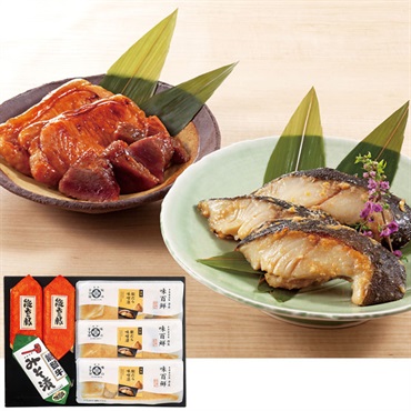 《能登応援》黒門小路オリジナル｢『味の十字屋』×『天狗中田本店』｣里海の幸 味噌漬セット【冷蔵】