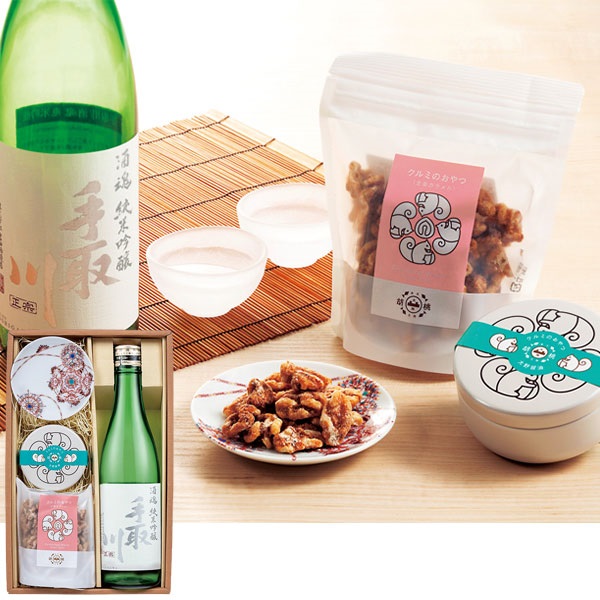 黒門小路オリジナル｢『吉田酒造店』×『大畑の佃煮』×『九谷焼』｣九谷焼と楽しむ地酒セット