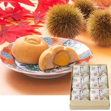 《能登関連》「森八」能登栗 栗まんじゅう 6個入【おまとめ便対象】※11/15(日)が最終出荷の予定となります。