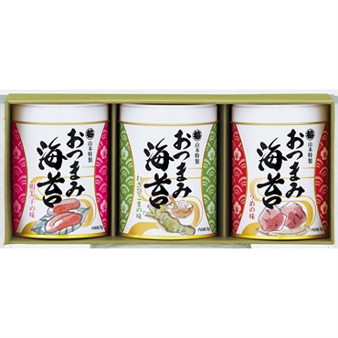 ｢山本海苔店｣　おつまみ海苔3缶詰合せ（弔事用）