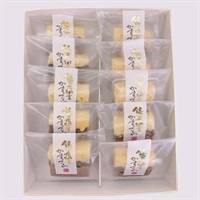 《能登応援》「越山甘清堂」能登大納言かすていら(10個入)【おまとめ便対象】