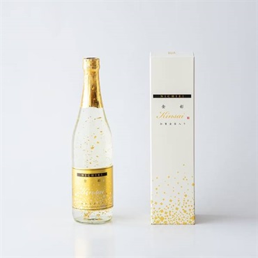 「中村酒造」日榮 加賀金箔入り 金彩 純米酒 (720ml/化粧箱入り)【おまとめ便対象】