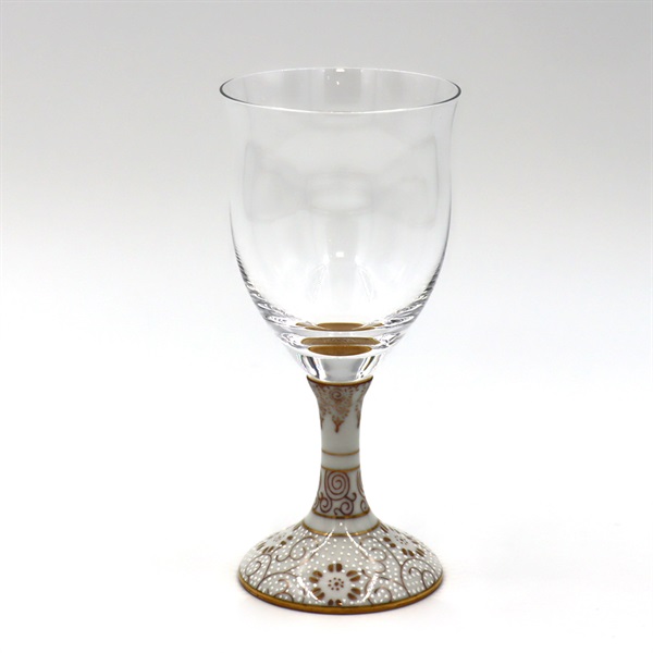 九谷焼 冷酒グラス（格子）白粒鉄仙 [九谷和グラス] - グラス・タンブラー